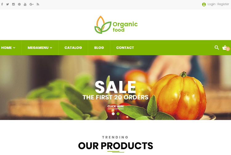 Organic Food Shopify Theme Organic Food Shopify Theme