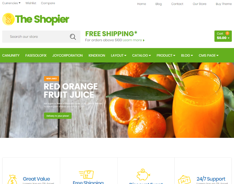 SHOPIER Food Store Shopify Theme SHOPIER Food Store Shopify Theme