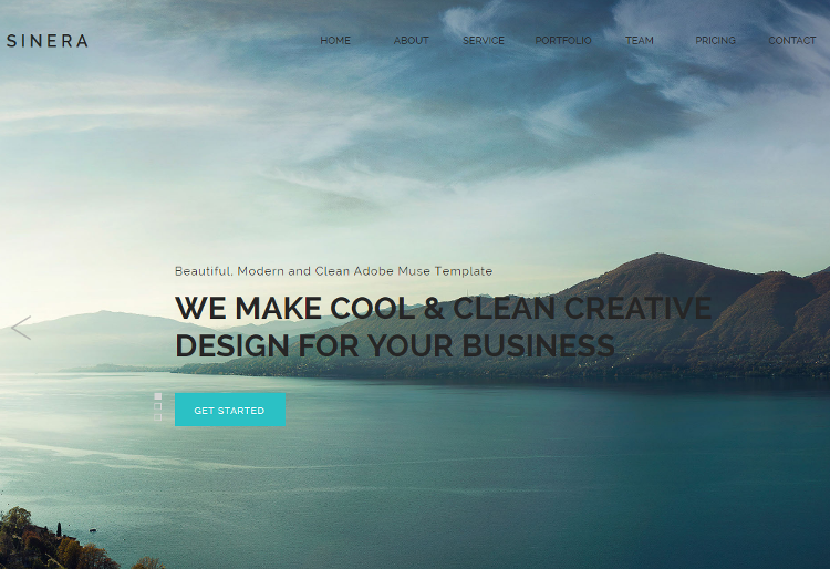 Sinera Adobe Muse Template