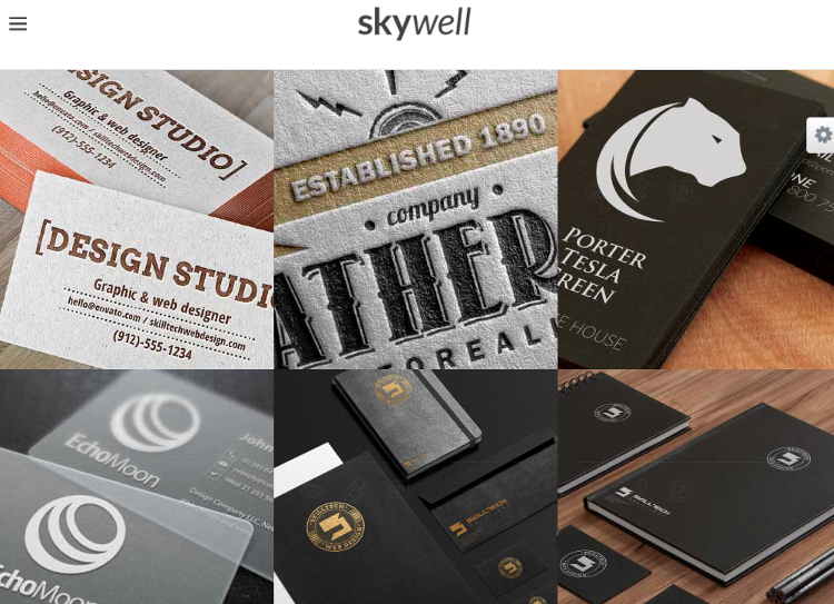 Skywell Adobe Muse Template