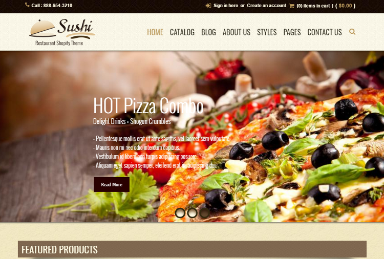 Sushi Shopify Theme