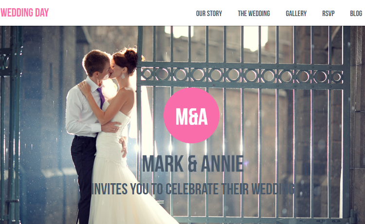 Wedding Day Adobe Muse Template Wedding Day Adobe Muse Template