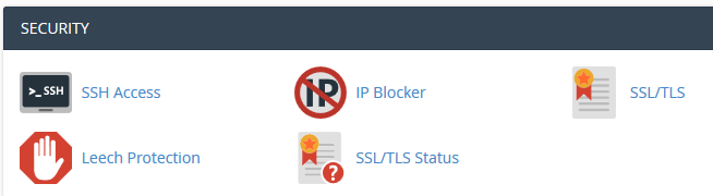 Click on SSL TLS under Security