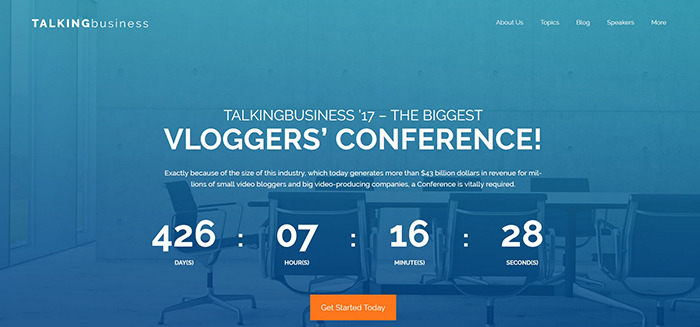 BizConf: Conference Free WordPress Site Design Theme BizConf: Conference Free WordPress Site Design Theme