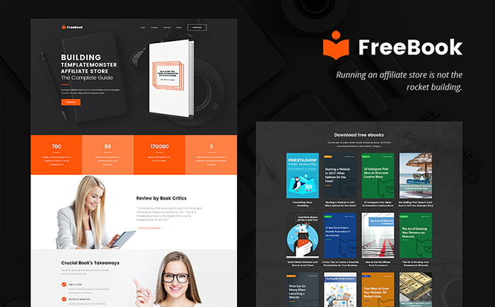 FreeBook: Free E-book Presentation WordPress One-pager Theme FreeBook: Free E-book Presentation WordPress One-pager Theme