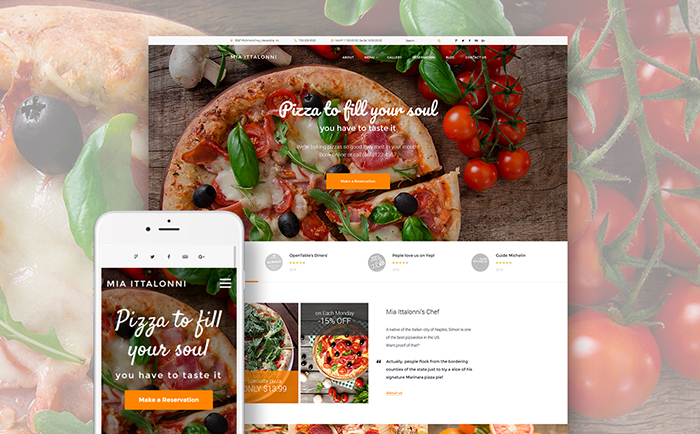 Italioni European Restaurant Free WordPress Website Theme Italioni European Restaurant Free WordPress Website Theme