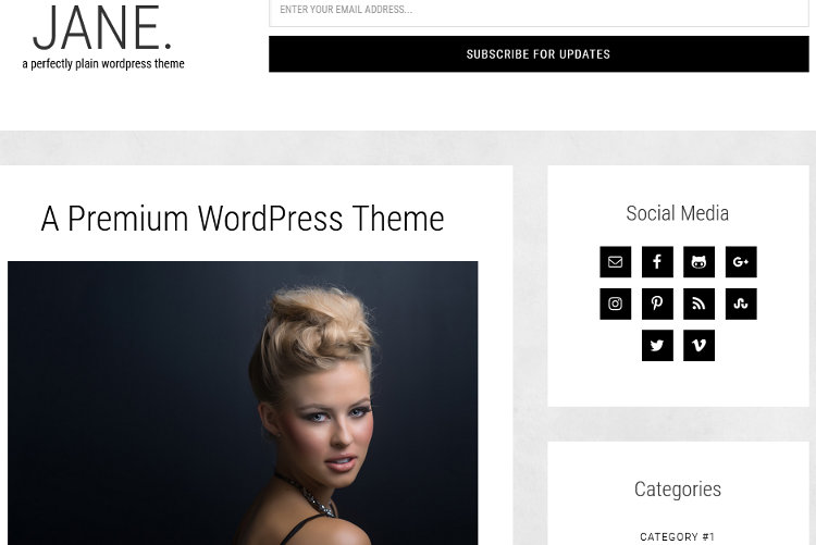 Jane WordPress Genesis Child Theme