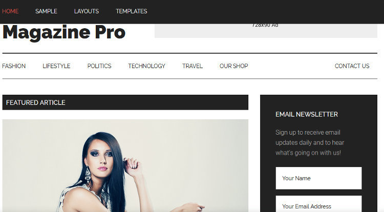 Magazine Pro WordPress Genesis Child Theme