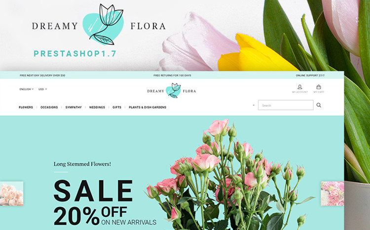 Dreamy Flora - Magnificent PrestaShop Theme
