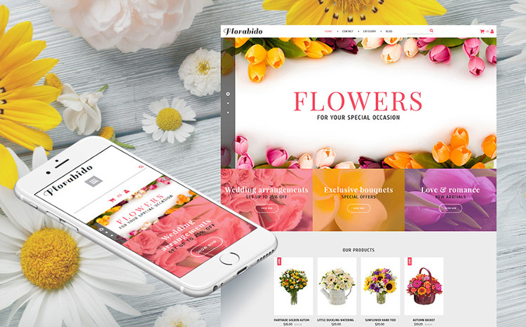 Florabido - Admirable MotoCMS eCommerce Theme