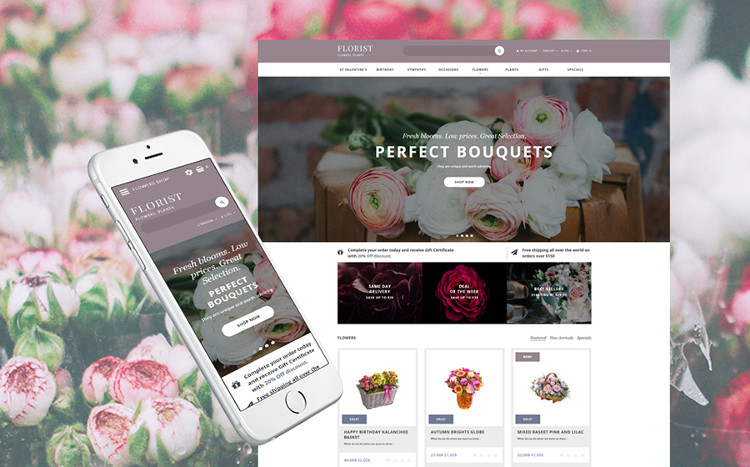 Florist - Astonishing OpenCart Theme