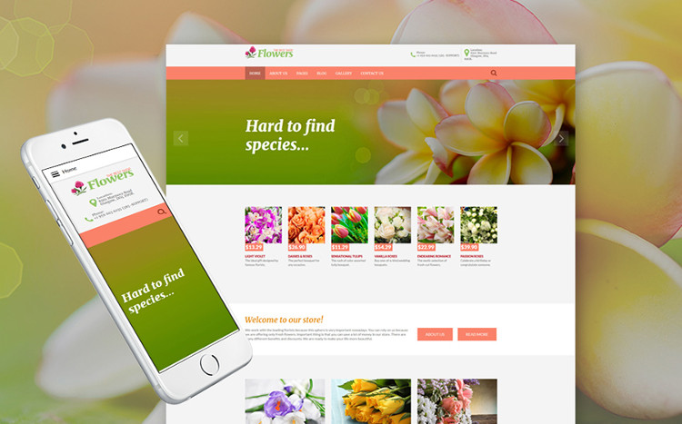 Flowers - Shining Joomla Theme