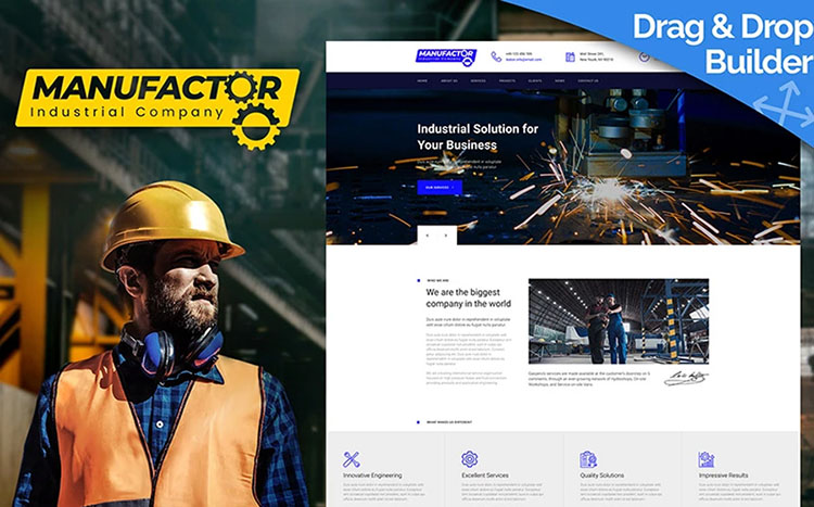ManuFactor Complete Template For Manufacturer Website
