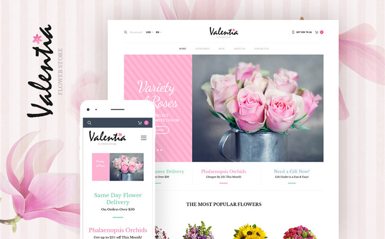 Valentia - Stylish WooCommerce Theme