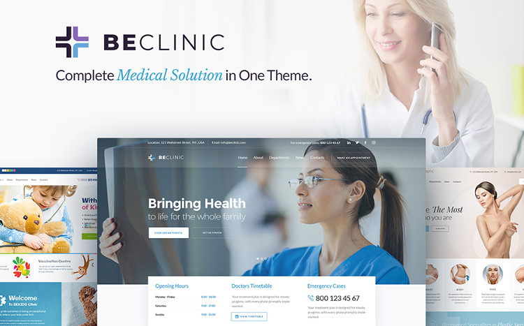 BeClinic - Multipurpose Medical WordPress Theme BeClinic - Multipurpose Medical WordPress Theme