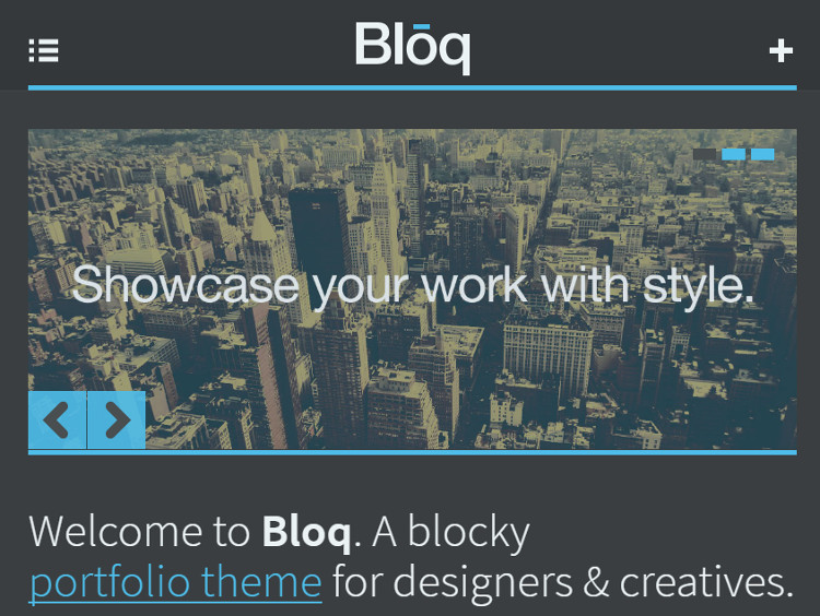 Bloq Tumblr Theme