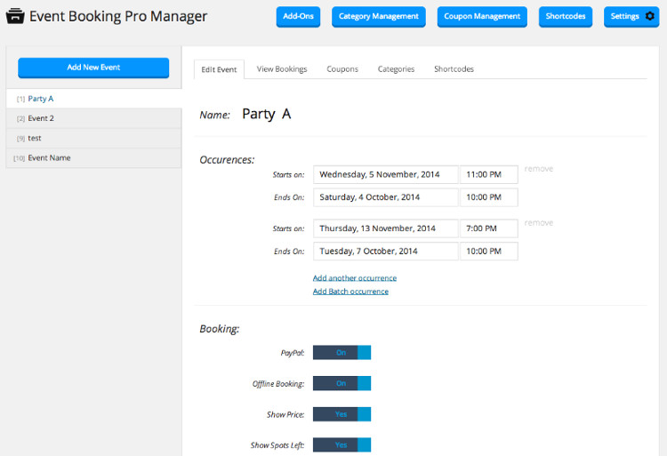 Event Booking Pro WordPress Plugin Event Booking Pro WordPress Plugin