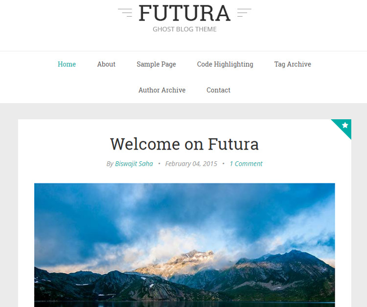 Futura Ghost Theme