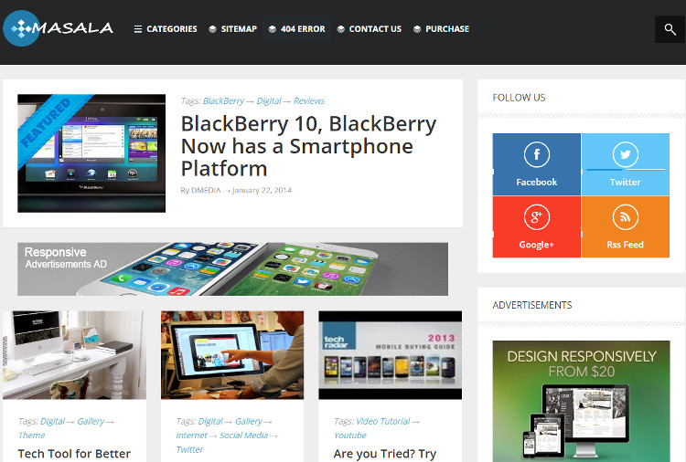 Masala Blogger Template Masala Blogger Template