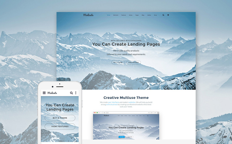 Modicate Multipurpose Website Template Modicate Multipurpose Website Template