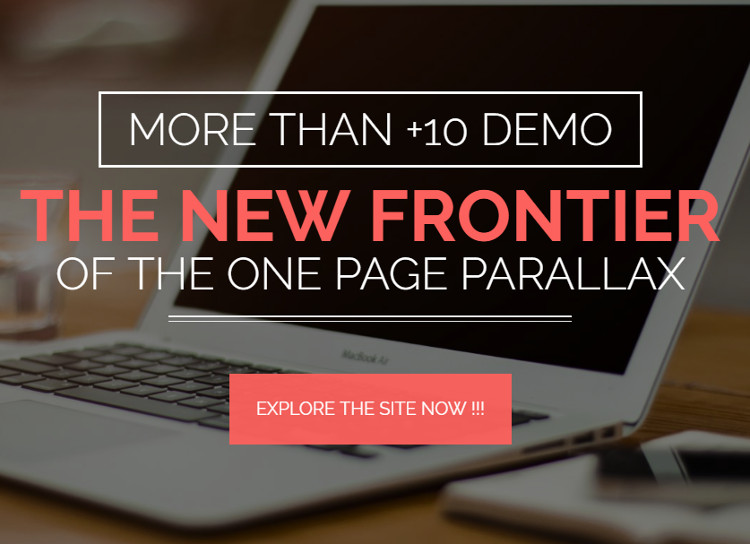 One Page Parallax Builder WordPress Plugin
