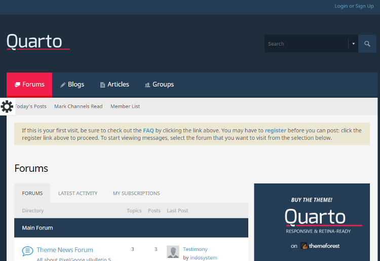 Quarto vBulletin 5 Connect Theme Quarto vBulletin 5 Connect Theme