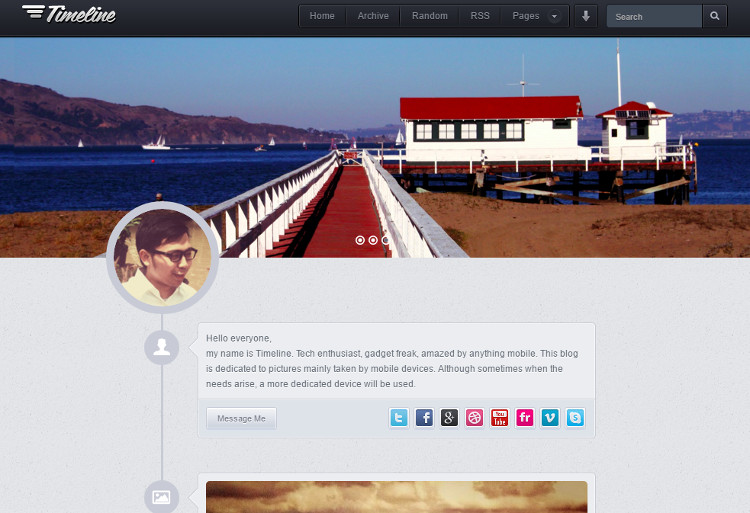 Timeline Tumblr Theme