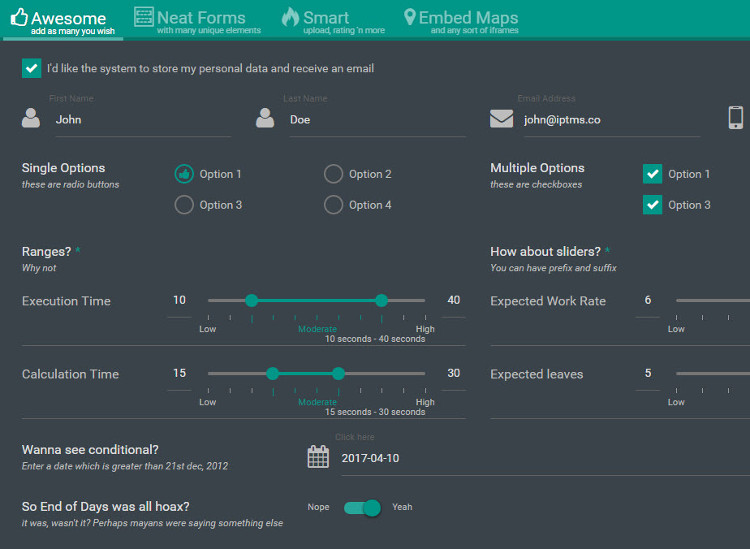 eForm WordPress Plugin