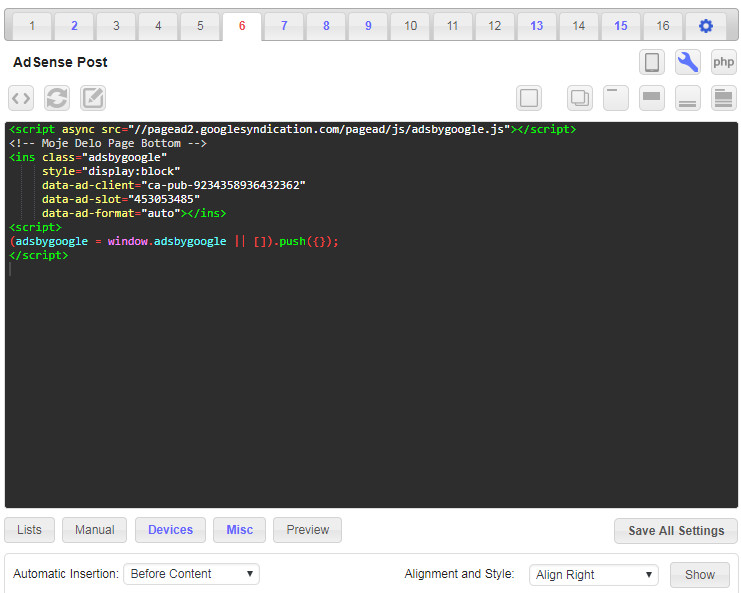 Ad Inserter WordPress Plugin Ad Inserter WordPress Plugin