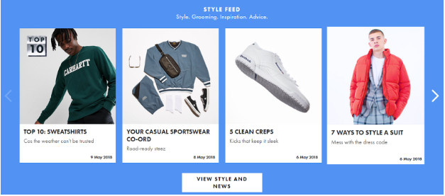 Carousels for ecommerce website