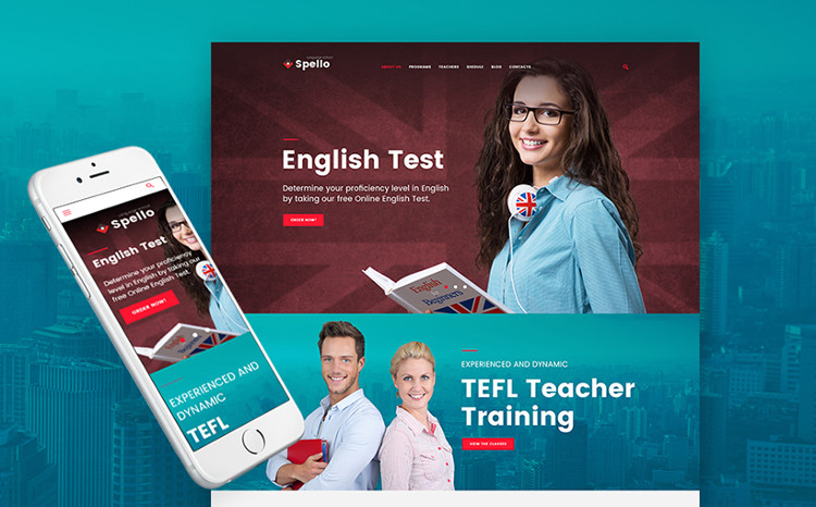 Language School Responsive WP Theme Language School Responsive WP Theme