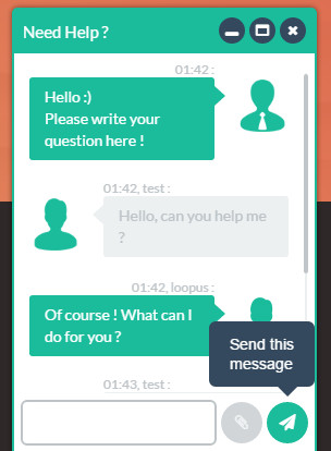 WP Flat Visual Chat WordPress Plugin