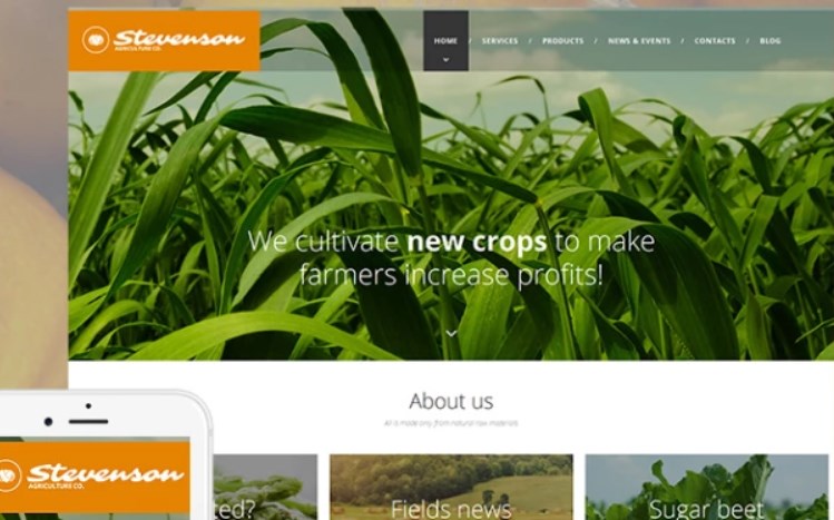 Farm Website Design for Crop Cultivation