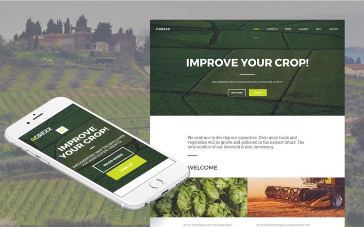 Organic Farm Template for Crop Farming Business