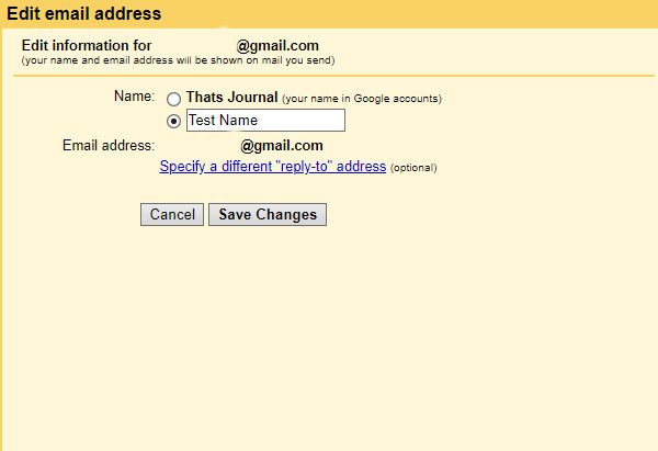 Change From Name Or Send Mail As Name In Gmail Account