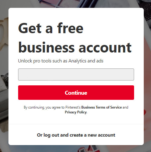 Convert personal Pinterest account to business