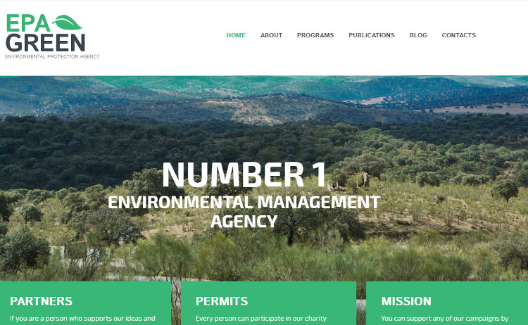 Environmental WordPress Theme