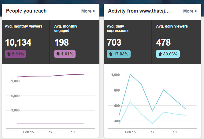 People you reach and website activity analytics in Pinterest