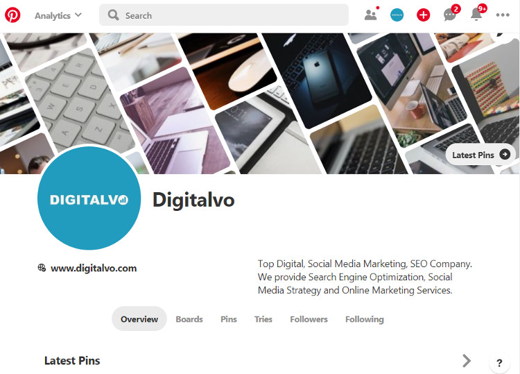 Pinterest business account