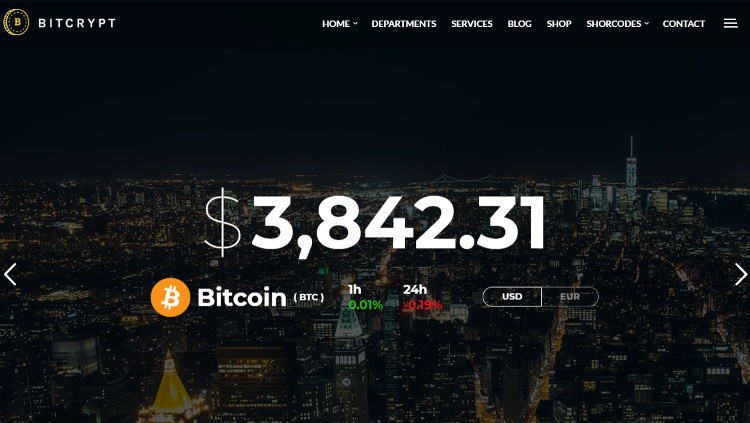 Bitcrypt WordPress Theme