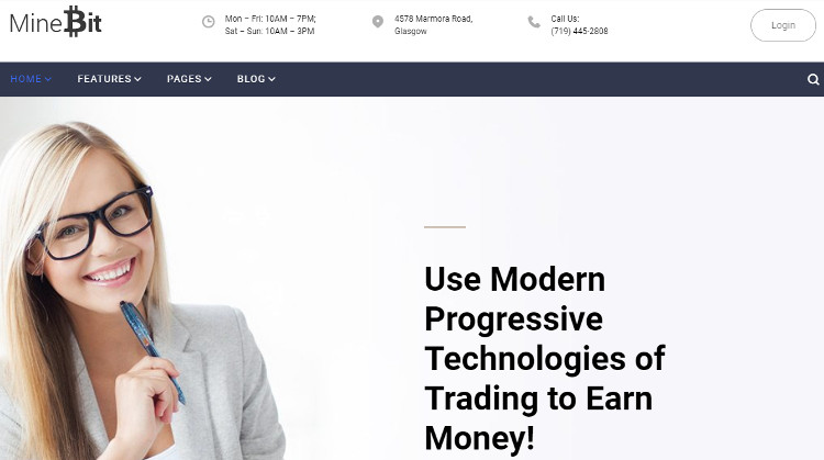 MineBit WordPress Theme