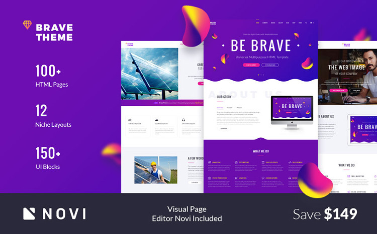 Brave Responsive HTML5 Website Template