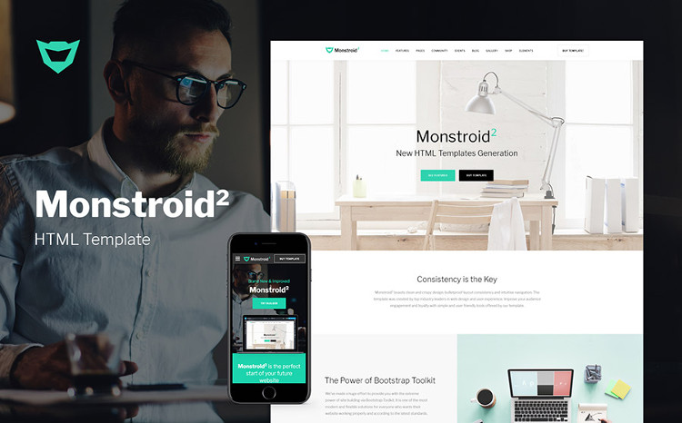 Monstroid2 Multipurpose Website Template﻿