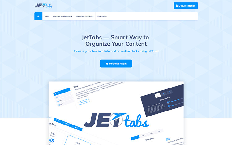JetTabs - Tabs and Accordions for Elementor Page Builder WordPress Plugin﻿