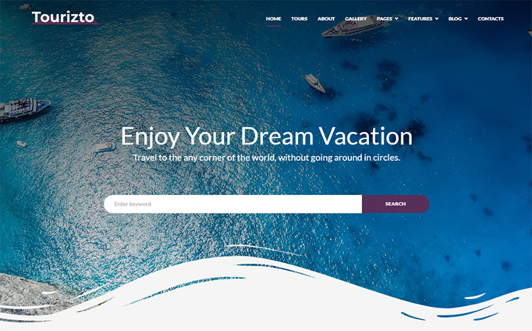 Tourizto - Travel Company Elementor WordPress Theme﻿