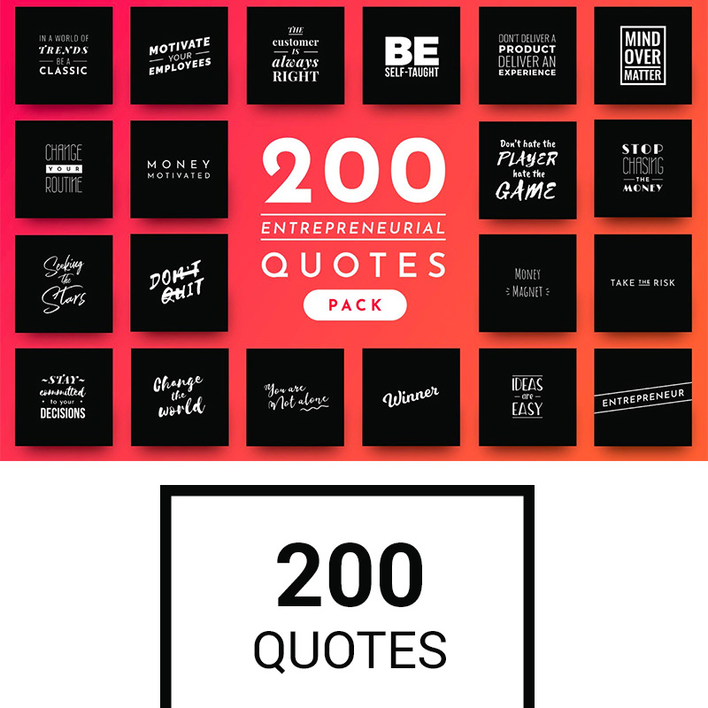 200 Ready-to-Use Entrepreneurial Quotes