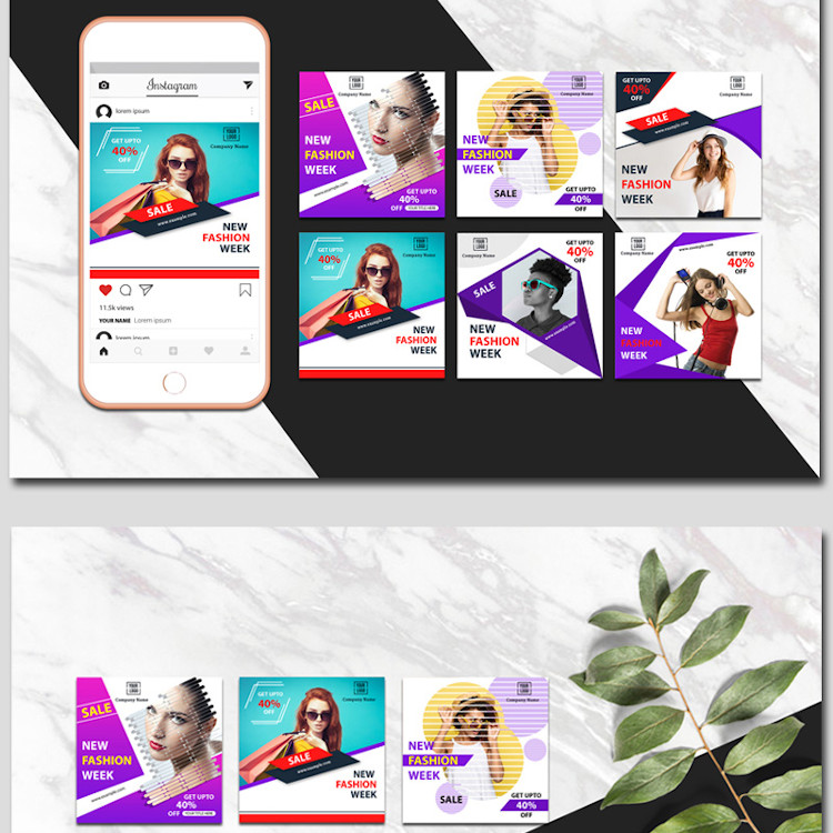 Instagram Colorful Banners