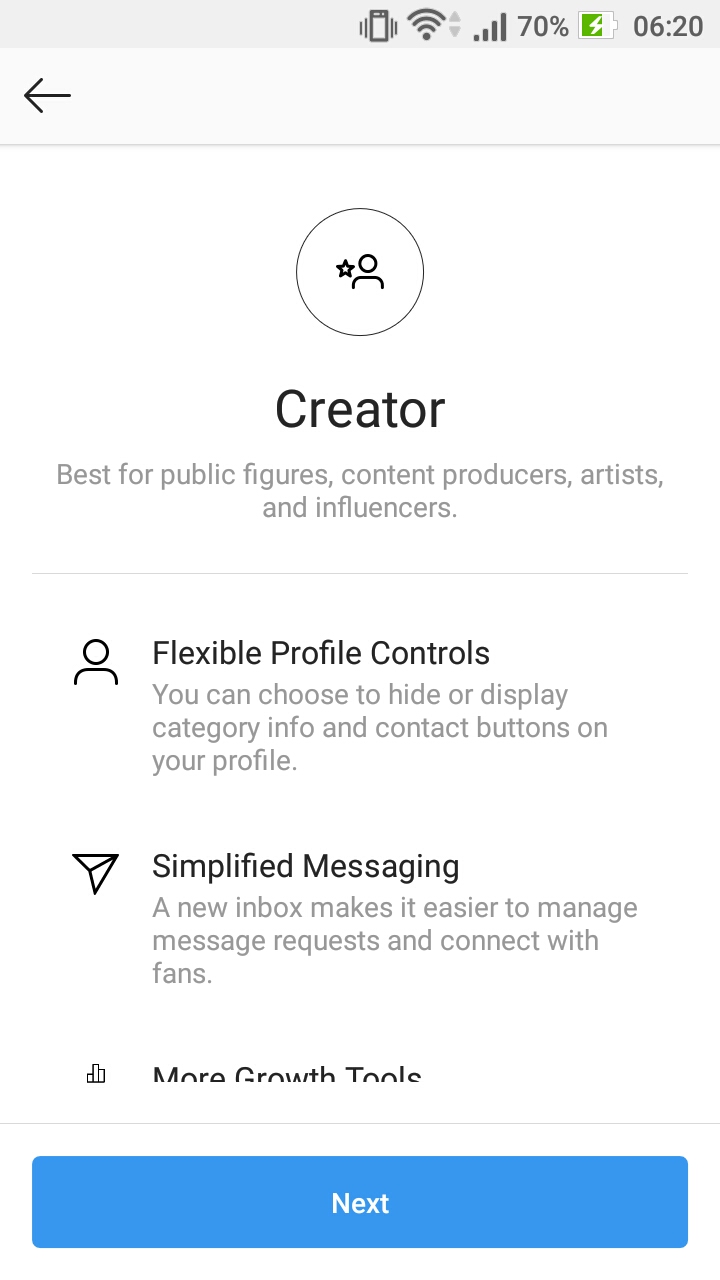 Switch from Instagram Personal Account to Creator Account