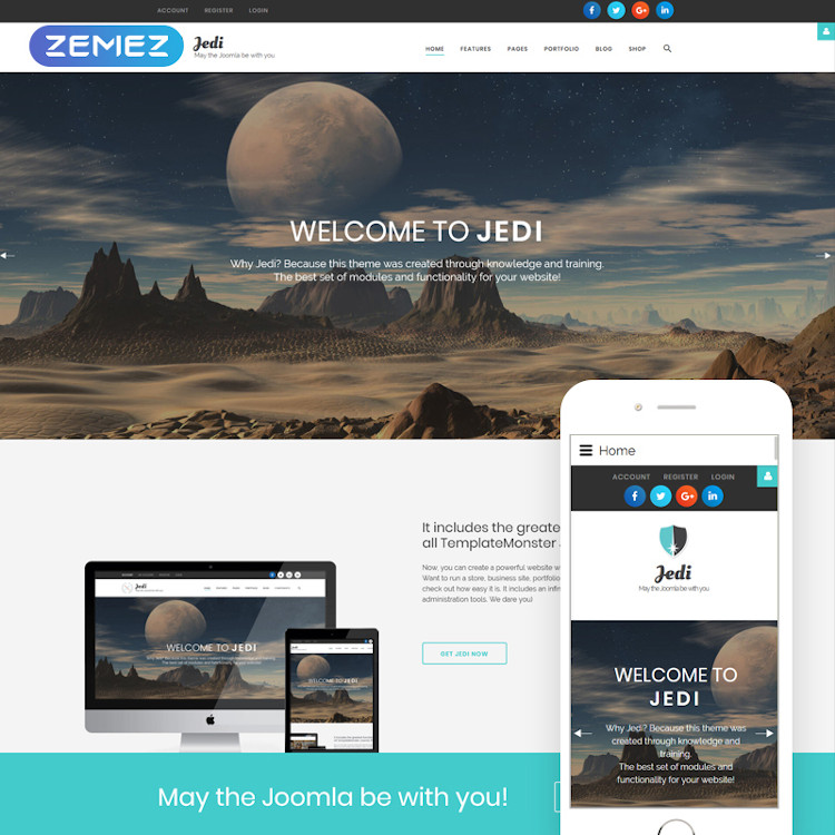 Jedi - Multifunctional Joomla Template