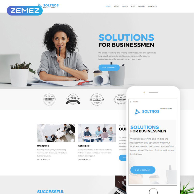 Soltros - Business Services Joomla Design